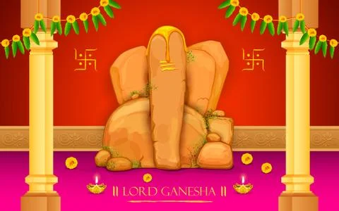 Lord Ganesha Stock Illustration