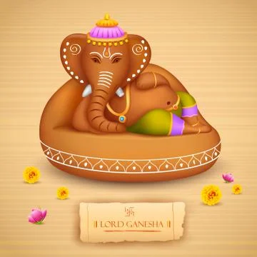 Lord Ganesha Stock Illustration