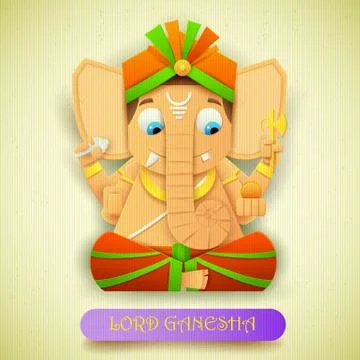 Lord Ganesha Stock Illustration