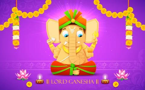 Lord Ganesha Stock Illustration