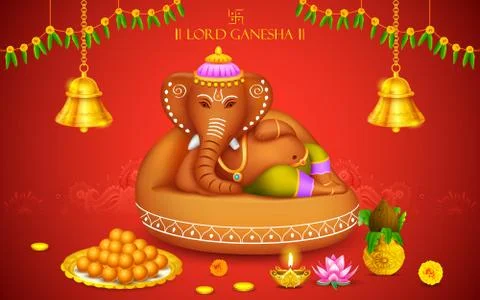 Lord Ganesha Stock Illustration
