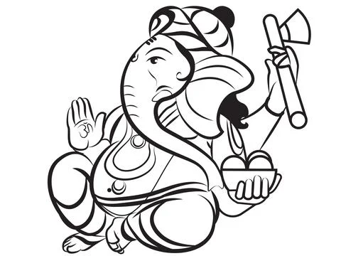 Lord Ganesha Stock Illustration