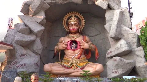 Lord Hanuman Video stock 50159871