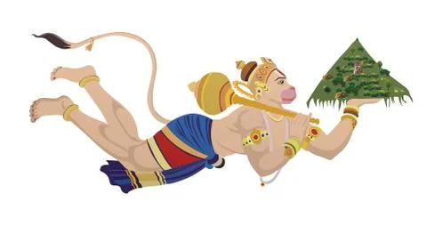 Lord hanuman Illustrazione stock