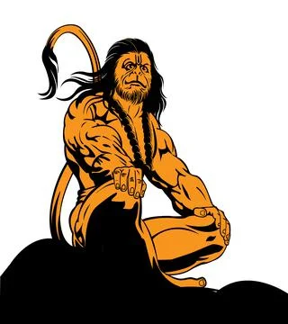 Lord Hanuman. Stock Illustration