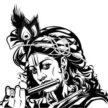 Lord Krishna Stock Illustration