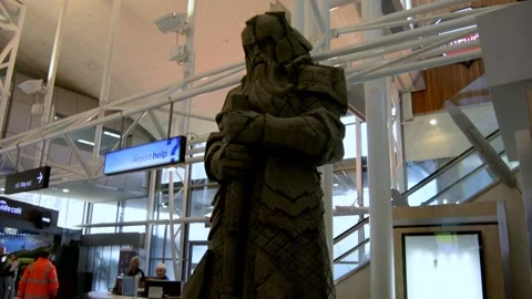 Lord of Rings statue | Stock Video | Pond5