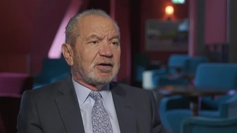 Lord Sugar interview at The Apprentice Series 12 launch Video stock 148693783
