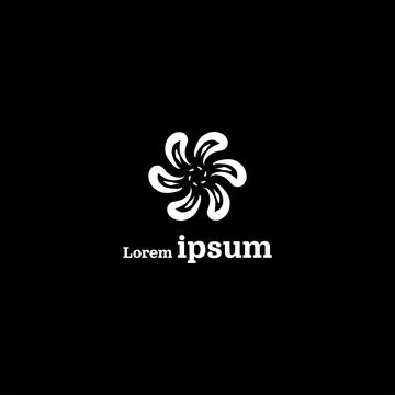 Lorem Ipsum Flower Abstract Creative Logo Design EPS10 Stock Illustration