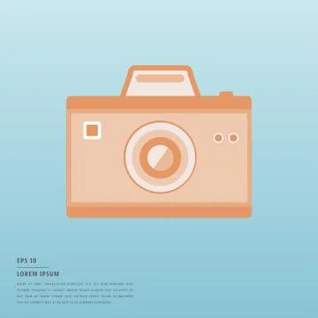 Lorem ipsum text and camera symbol 库存插图