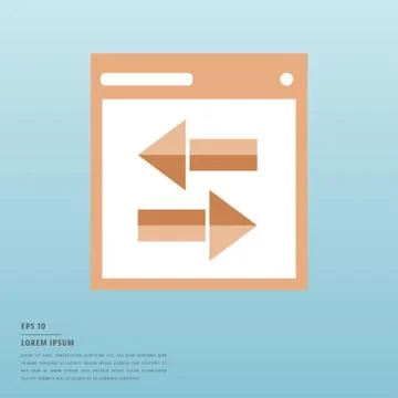 Lorem ipsum text and coding symbol Stock Illustration