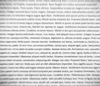 Lorem ipsum text on white paper 库存照片