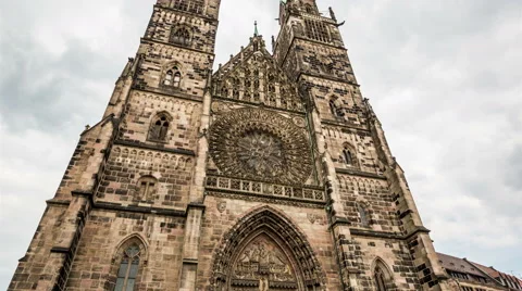 Lorenz Church tower Hyperlapse timelapse Stock Footage 50427922