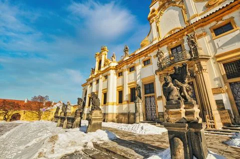 Loreta monastery in Prague Stock Photos