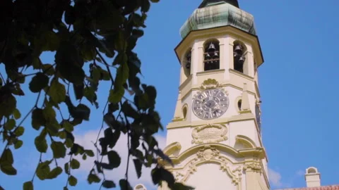 Loreto Clock tower - Prague Stock Footage 232287653