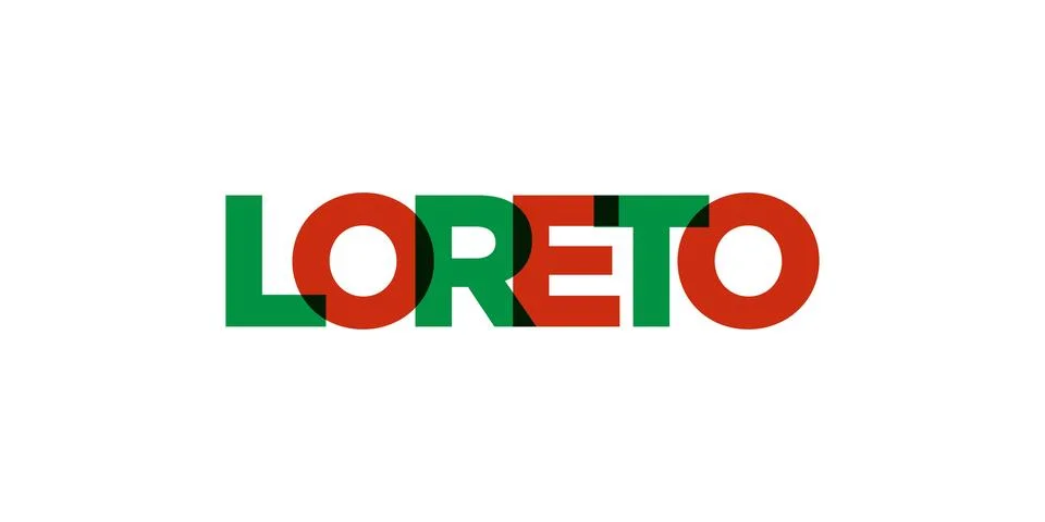 Loreto in the Mexico emblem. The design features a geometric style, vector .. Stock Illustration