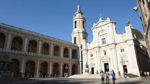 Loreto panoramic view Stock Footage 78679787