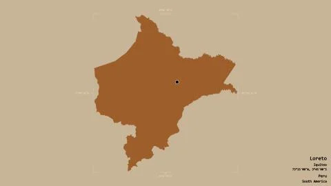 Loreto - Peru. Bounding box. Pattern 스톡 일러스트