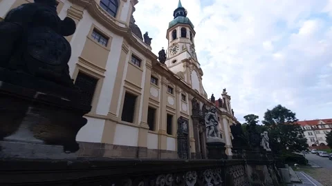 Loreto, Prague. Loreta is a pilgrimage destination Stock Footage 168495935