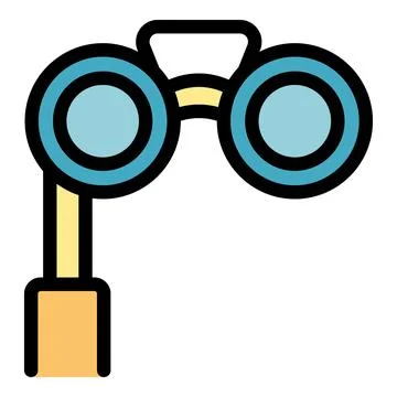 Lorgnette providing magnification for viewing distant objects Illustration