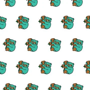 Loris pattern Stock Illustration