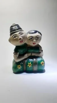 Loro Blonyo statue Fotos de archivo