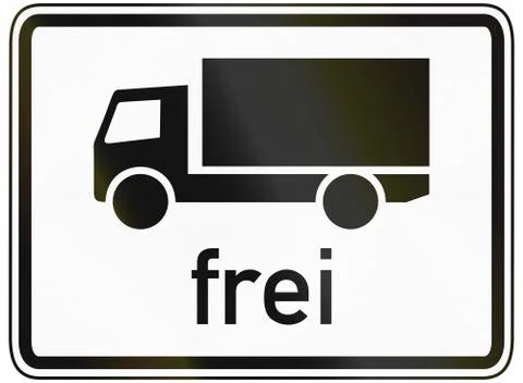 Lorries Allowed Stock Illustration