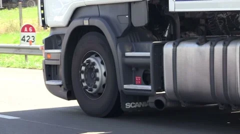 Lorry close-up Stock Footage 8682551