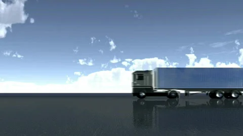 Lorry driving Stock Footage 772955