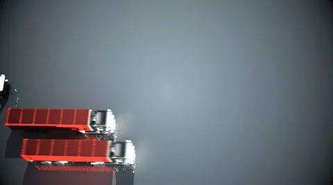 Lorry fleet above Stock Footage 772979