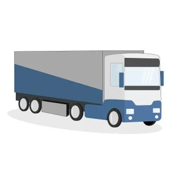 Lorry, isolate on a white background. Stockillustratie