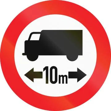 Lorry Length Limit in Austria Illustrazione stock