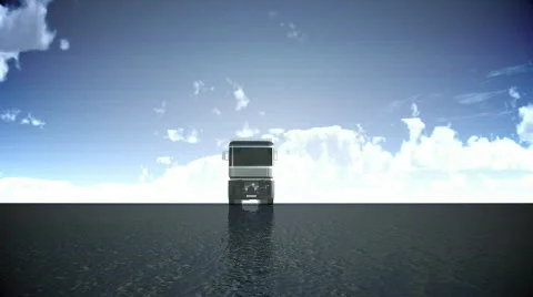 Lorry pass over Stock Footage 772987