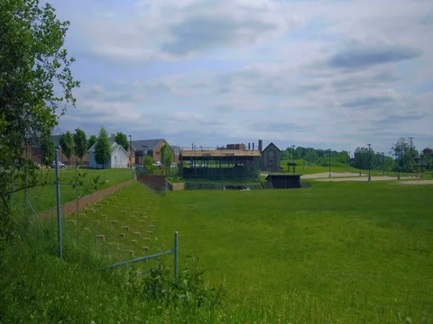 Lorton Prison Field Stock Footage 75817297