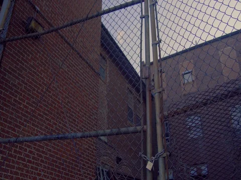 Lorton Prison Locked Fence Video stock 75906363