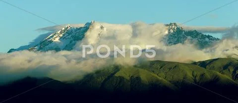Los Alters Volcano In Ecuador Shot From Air Stock Photos