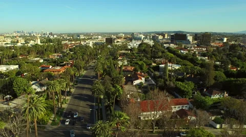 Los Angeles Aerial Beverly Hills Stock Footage