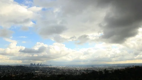 Los Angeles basin wide angle time lapse Video stock 72751663