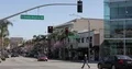 Los Angeles Beverly Hills Car Traffic in Intersection Santa Monica Boulevard Day 4k or 4k+ Resolution
