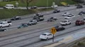 Los Angeles Busy Road US Freeway Cars Traffic Jam Slowly Movement Auto Motion LA HD Footage