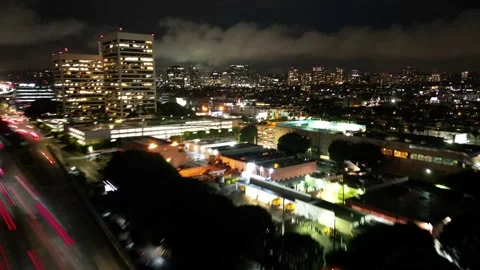Los Angeles CA hyperlapse nighttime Stock Footage 220756840