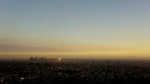 Los Angeles, California Sunrise Timelapse Stock Footage