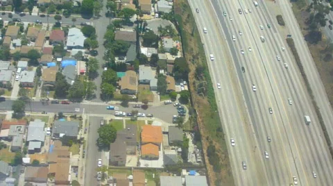 Los Angeles City Aerial 2 Stock Footage