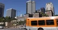 Los Angeles City Downtown People and Cars Traffic in Pershing Square Rush Hour 4k or 4k+ Resolution