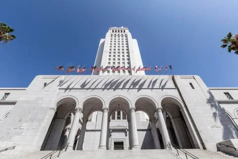 Los angeles city hall Stock Photos