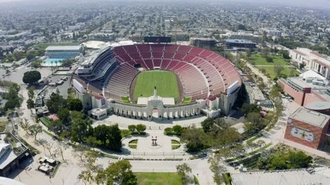 Los Angeles Coliseum Stock Footage 139076324