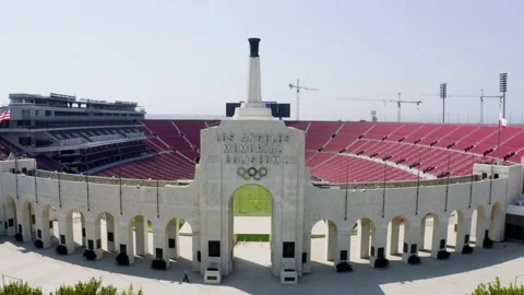 Los Angeles Coliseum Stock Footage 139824973