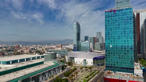 Los Angeles Convention Center From Above... | Stock Video | Pond5