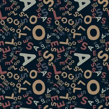 Los Angeles creative pattern Illustrazione stock