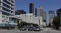 Los Angeles Downtown LA Corporate Office Towers South Grand Avenue Cars Traffic HD Footage